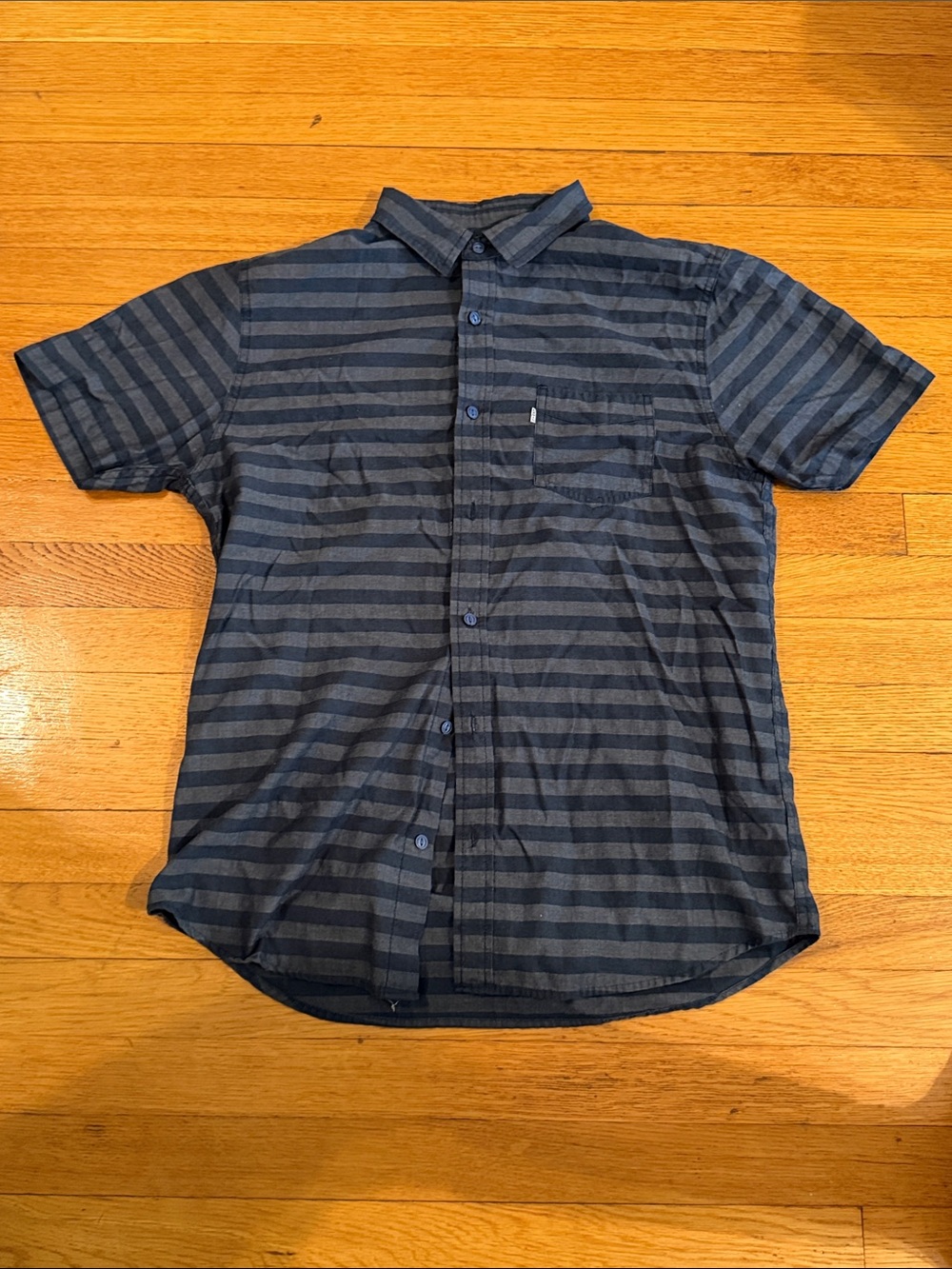 Levi's blue striped button-down shirt